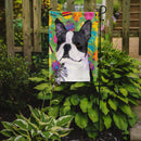 Boston Terrier Easter Eggtravaganza Garden Flag - Outdoor Decorative Yard Flag