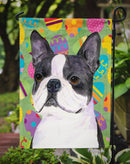 Boston Terrier Easter Eggtravaganza Garden Flag - Outdoor Decorative Yard Flag