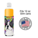 Boston Terrier Easter Eggtravaganza Slim Can Hugger – Fun & Functional Drink Coolers SS4861MUK