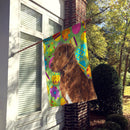 Chesapeake Bay Retriever Easter Eggtravaganza House Flag 28x40 Porch Sleeve Pole Decorative Outside Yard Banner Artwork Wall Hanging, Polyester