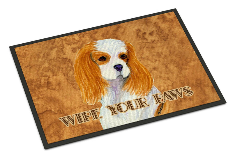 Blenheim Cavalier Spaniel Wipe your Paws Indoor or Outdoor Mat 18x27 SS4877MAT