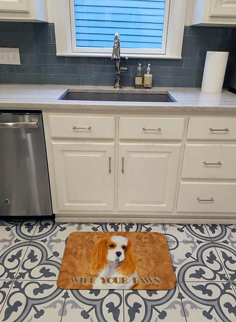 Blenheim Cavalier Spaniel Wipe your Paws Machine Washable Memory Foam Mat SS4877RUG