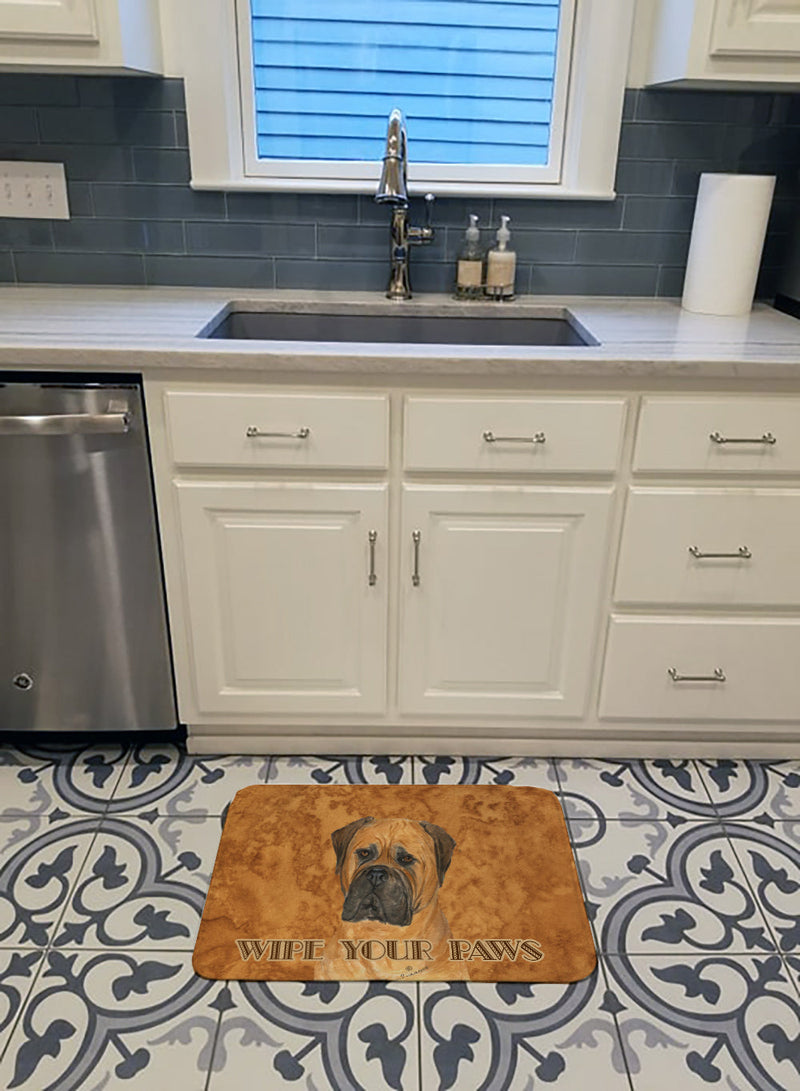 Bullmastiff Wipe your Paws Machine Washable Memory Foam Mat SS4883RUG