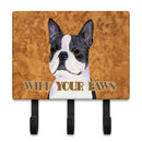 Boston Terrier Wipe your Paws Leash or Key Holder Wall Hooks, Coat Rack Wall Mount, for Hanging Keys, Towels, Aprons, Leashes