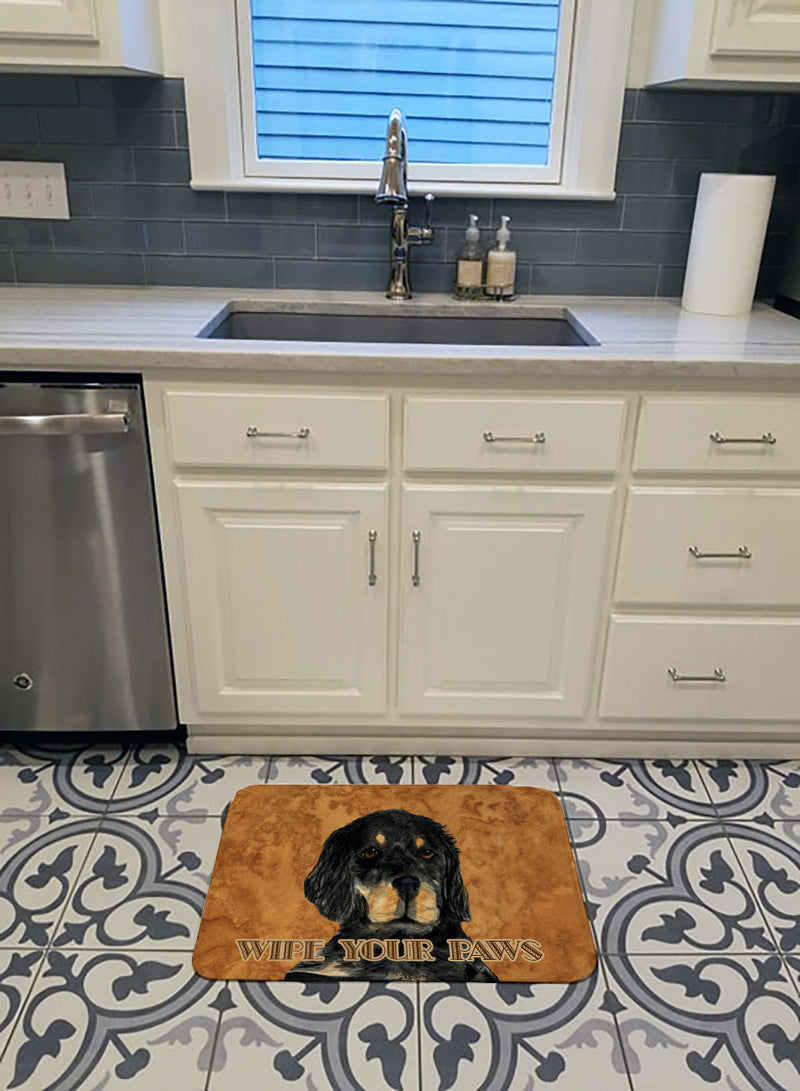 Gordon Setter Wipe your Paws Machine Washable Memory Foam Mat SS4885RUG