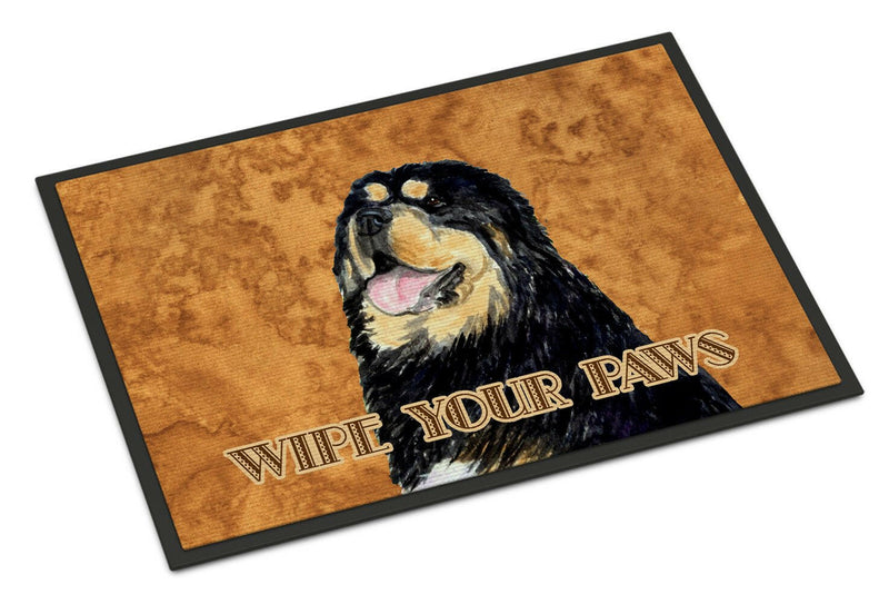 Tibetan Spaniel Wipe your Paws Indoor or Outdoor Mat 18x27 SS4886MAT