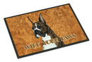 Brindle Boxer Wipe your Paws Doormat Indoor Outdoor 18H X 27W Front Door Mat Rugs for Entryway, Non Slip Washable