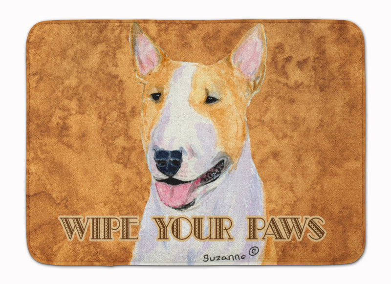 Bull Terrier Wipe your Paws Machine Washable Memory Foam Mat SS4890RUG