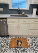 Black and Tan Doberman Wipe your Paws Memory Foam Kitchen Mat Machine Washable Anti-Fatigue Cushion Comfort Bath or Kitchen Rug