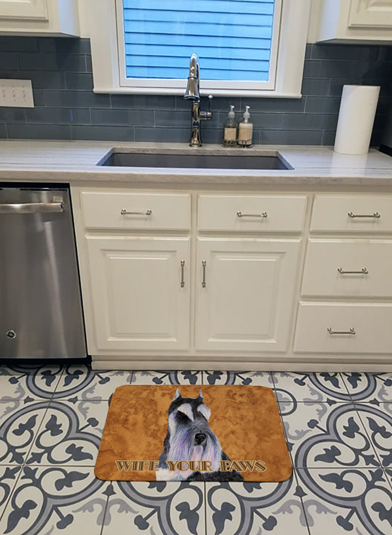 Schnauzer Wipe your Paws Machine Washable Memory Foam Mat SS4900RUG