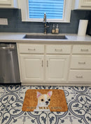 Chihuahua Wipe your Paws Memory Foam Kitchen Mat Machine Washable Anti-Fatigue Cushion Comfort Bath or Kitchen Rug
