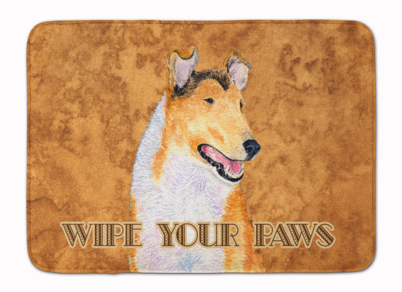 Collie Smooth Wipe your Paws Machine Washable Memory Foam Mat SS4903RUG