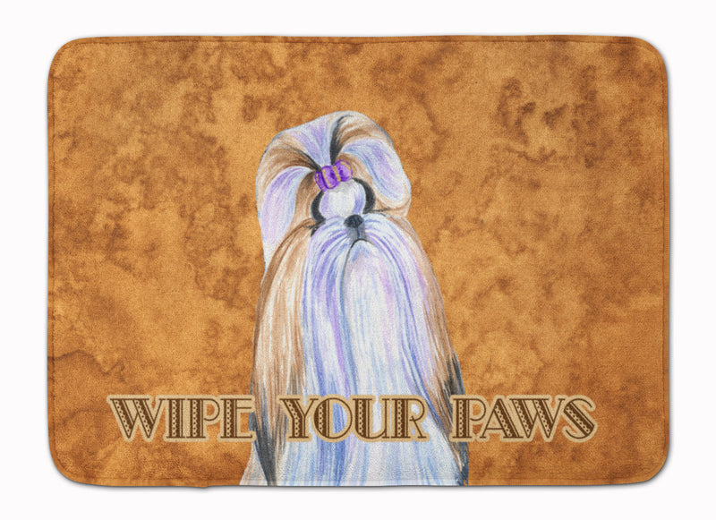 Shih Tzu Wipe your Paws Machine Washable Memory Foam Mat SS4904RUG