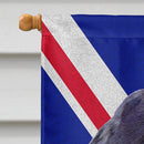 Cocker Spaniel with English Union Jack British Flag House Flag 28x40 Porch Sleeve Pole Decorative Outside Yard Banner Artwork Wall Hanging, Polyester