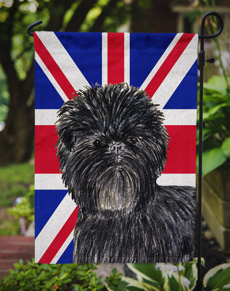 Affenpinscher with English Union Jack British Flag Flag Garden Size SS4953GF