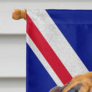 Bullmastiff with English Union Jack British Flag House Flag 28x40 Porch Sleeve Pole Decorative Outside Yard Banner Artwork Wall Hanging, Polyester