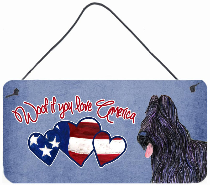 Woof if you love America Briard Wall or Door Hanging Prints SS5000DS612