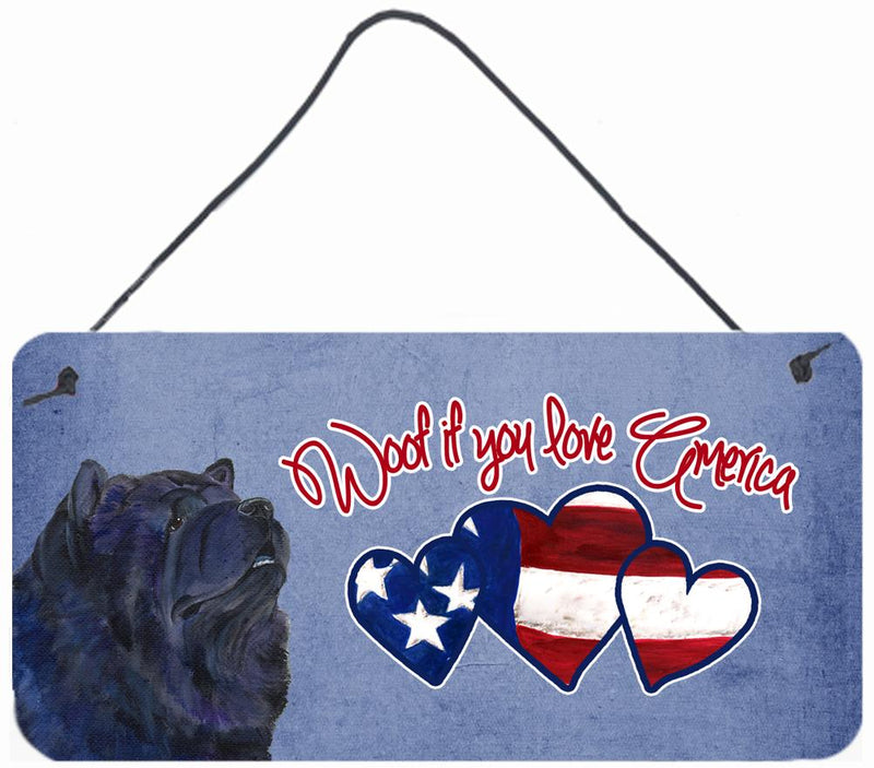 Woof if you love America Chow Chow Wall or Door Hanging Prints SS5012DS612