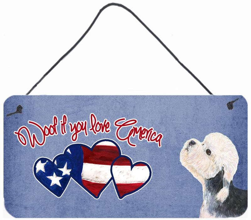 Woof if you love America Dandie Dinmont Terrier Wall or Door Hanging Prints