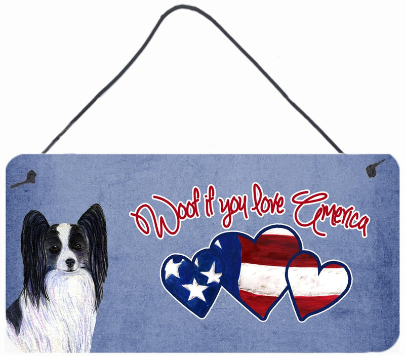 Woof if you love America Papillon Wall or Door Hanging Prints SS5016DS612