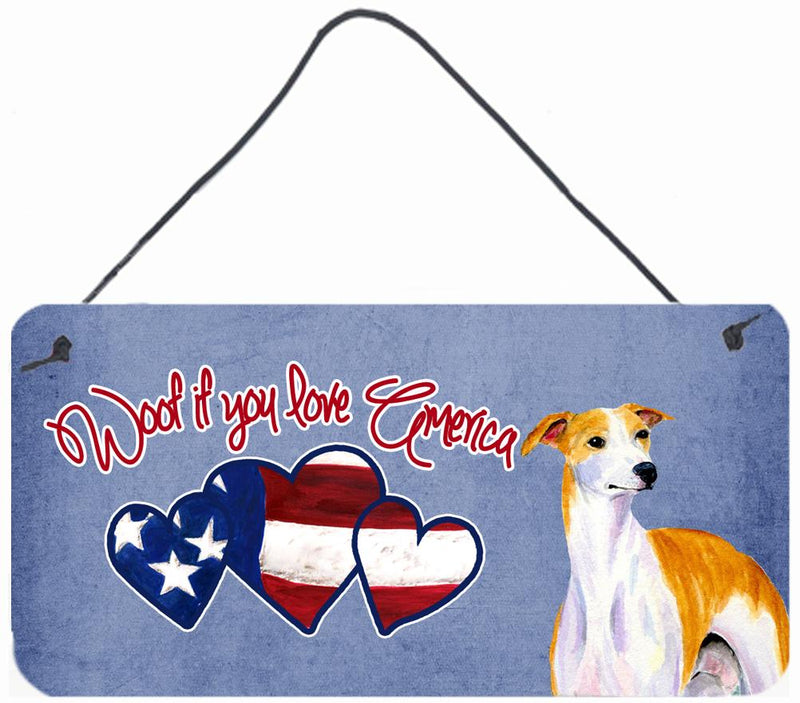 Woof if you love America Whippet Wall or Door Hanging Prints SS5045DS612