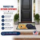 Chow Chow Doormat Indoor Outdoor 18H X 27W Front Door Mat Rugs for Entryway, Non Slip Washable