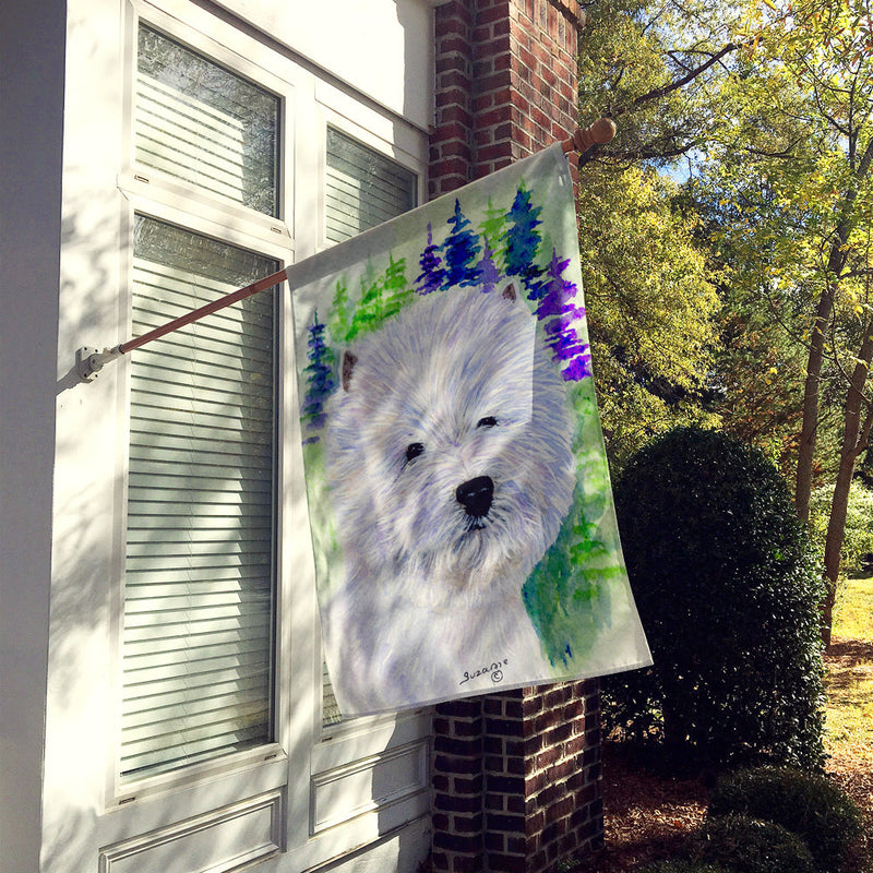 Westie Flag Canvas House Size