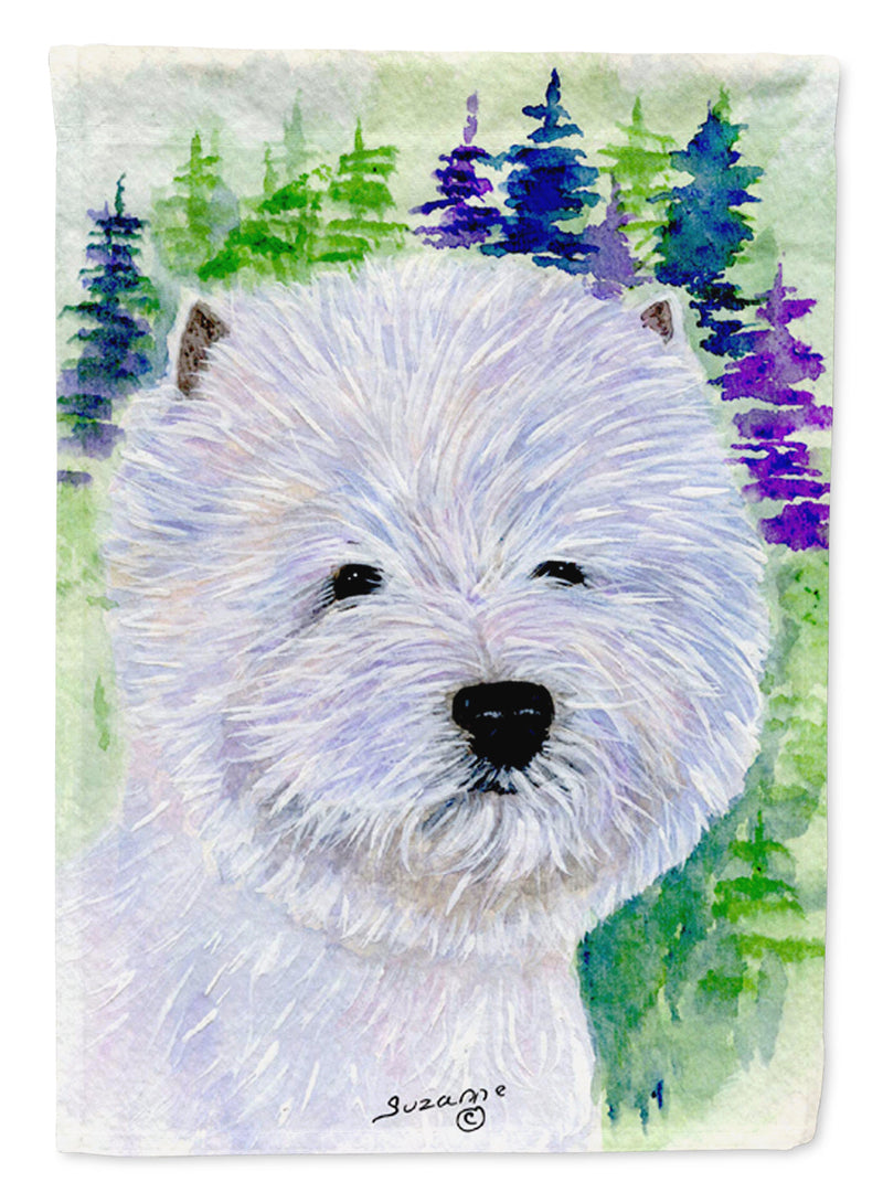 Westie Flag Canvas House Size