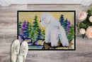 Bichon Frise Doormat Indoor Outdoor 24H X 36W Front Door Mat Rugs for Entryway, Non Slip Washable Low Pile,