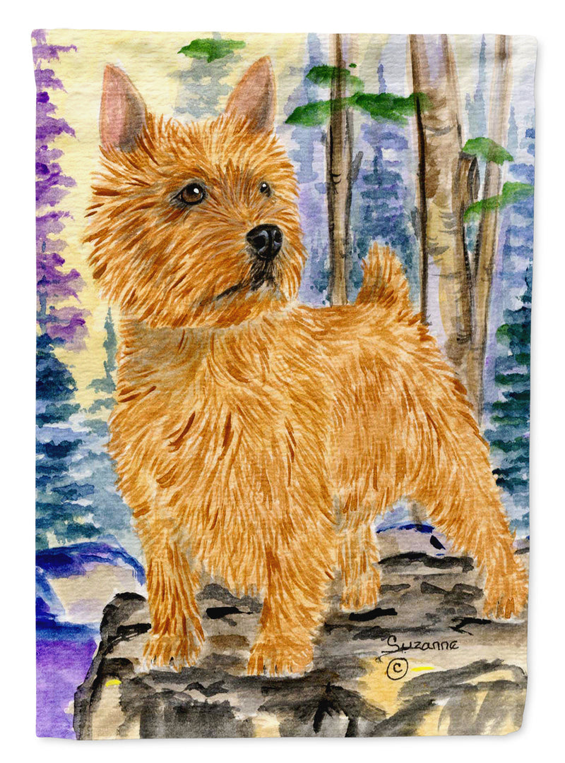 Norwich Terrier Flag Canvas House Size