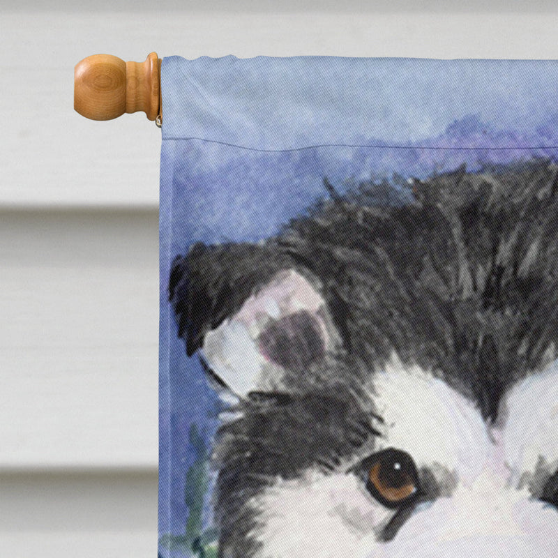 Alaskan Malamute Flag Canvas House Size