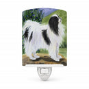 Japanese Chin Ceramic Night Light Compact, UL-Certified, Ideal for Bedroom, Bathroom, Nursery, Hallway, Kitchen, 6x4x3, Multicolor