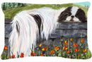 Japanese Chin Decorative Throw Pillow 12x16 Indoor Outdoor Accent Cushion, Fabric Cover with Insert for Sofa, Bed, Porch & Living Room
