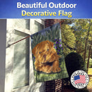 Dogue de Bordeaux House Flag 28x40 Porch Sleeve Pole Decorative Outside Yard Banner Artwork Wall Hanging, Polyester