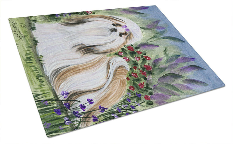 Shih Tzu Glass Cutting Board Large