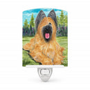 Briard Ceramic Night Light Compact, UL-Certified, Ideal for Bedroom, Bathroom, Nursery, Hallway, Kitchen, 6x4x3, Multicolor