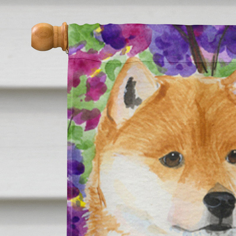 Shiba Inu Flag Canvas House Size