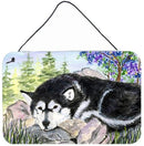 Alaskan Malamute Indoor Aluminium Metal Wall or Door Hanging Prints