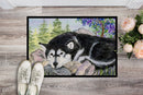 Alaskan Malamute Doormat Indoor Outdoor 24H X 36W Front Door Mat Rugs for Entryway, Non Slip Washable Low Pile,