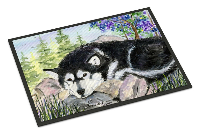 Alaskan Malamute Indoor Outdoor Mat 18x27 Doormat