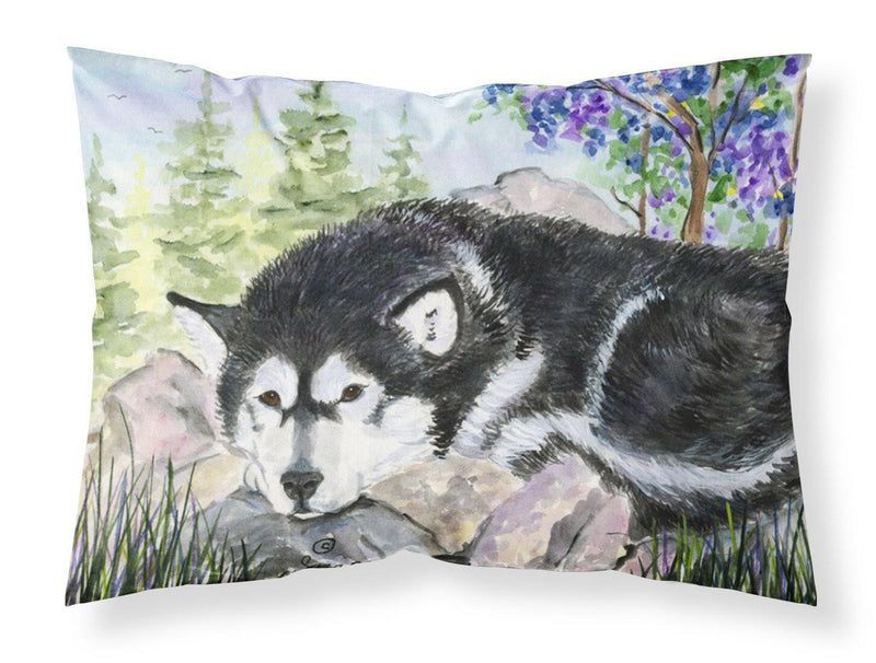 Alaskan Malamute Standard Pillowcases – Artistic Decorative Front, Crisp White Back