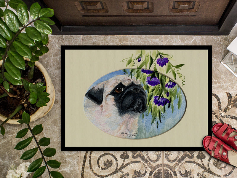 Pug Doormat - 24x36 Decorative Floor Mat – Indoor/Outdoor Rug with Artistic Flair Doormat