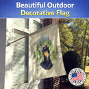 Doberman House Flag 28x40 Porch Sleeve Pole Decorative Outside Yard Banner Artwork Wall Hanging, Polyester