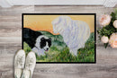 Border Collie Doormat Indoor Outdoor 24H X 36W Front Door Mat Rugs for Entryway, Non Slip Washable Low Pile,