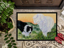 Border Collie Doormat Indoor Outdoor 24H X 36W Front Door Mat Rugs for Entryway, Non Slip Washable Low Pile,