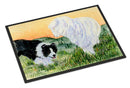 Border Collie Doormat Indoor Outdoor 24H X 36W Front Door Mat Rugs for Entryway, Non Slip Washable Low Pile,