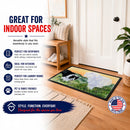 Border Collie Doormat Indoor Outdoor 18H X 27W Front Door Mat Rugs for Entryway, Non Slip Washable