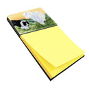 Border Collie Refiillable Sticky Note Holder or Note Dispenser SS8103SN- Refiilable Desk Accessory Note Pad