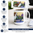 Springer Spaniel Ceramic Coffee Mug 15 oz Decorative Large C Handle Mug Cup for Tea, Cocoa Hot Chocolate