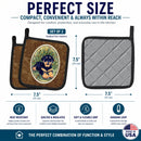 Rottweiler Pot Holder Set of 2 Heat Resistant Quilted Hot Pads 7.5 x 7.5 Inch, Insulated Kitchen Trivets for Cooking & Baking